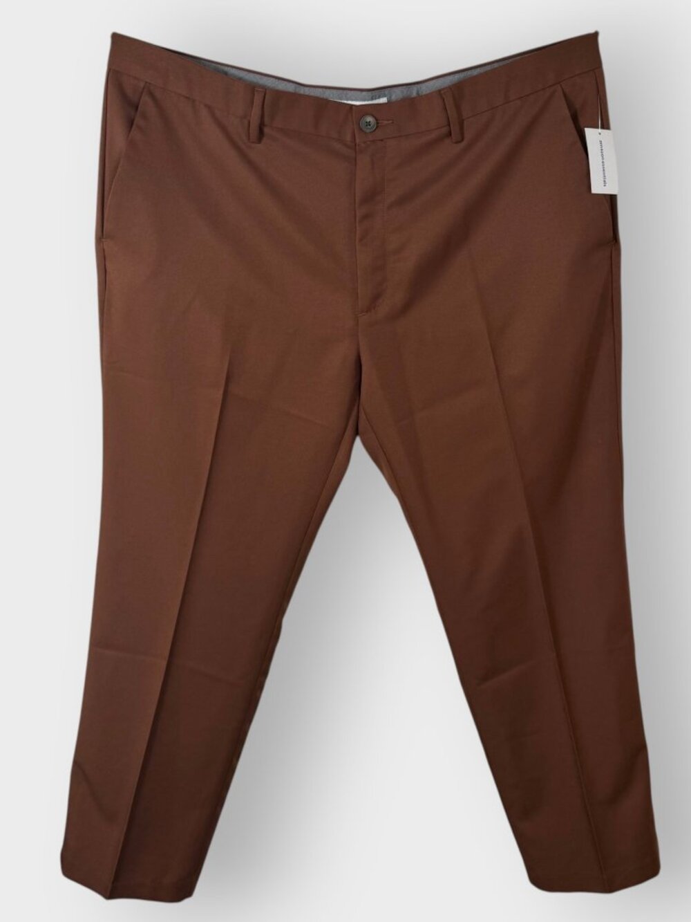 NEW Amazon Essentials Mens Slim Dress Pants | 42x29 | Brown | Business Office